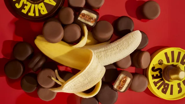 Le Banana Bites desembarcó en Uruguay (un snack con dos sabores clásicos)