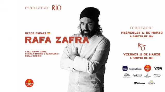 El chef español Rafa Zafra desembarca por primera vez en Montevideo